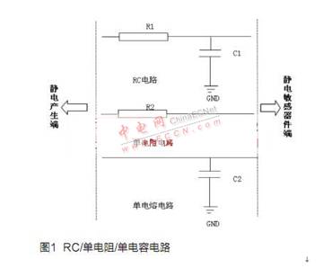 RC電路或者單電阻、單電容電路