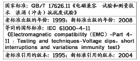 電壓暫降、短時中斷和電壓變化抗擾度試驗