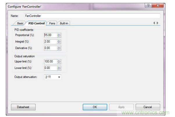用于PSoC 3、PSoC 4與PSoC 5設計的PSoC Creator風扇控制器設計向導
