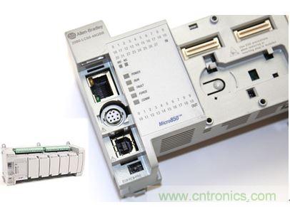 圖1：Allen-Bradley Micro850可編程邏輯控制器(PLC)的價(jià)格約為500美元，是高度堅(jiān)固、可配置、隔離性和易用性方面的標(biāo)桿，盡管有PC/嵌入式計(jì)算設(shè)備的競(jìng)爭(zhēng)，仍在工廠自動(dòng)化領(lǐng)域中保持著強(qiáng)勢(shì)地位。